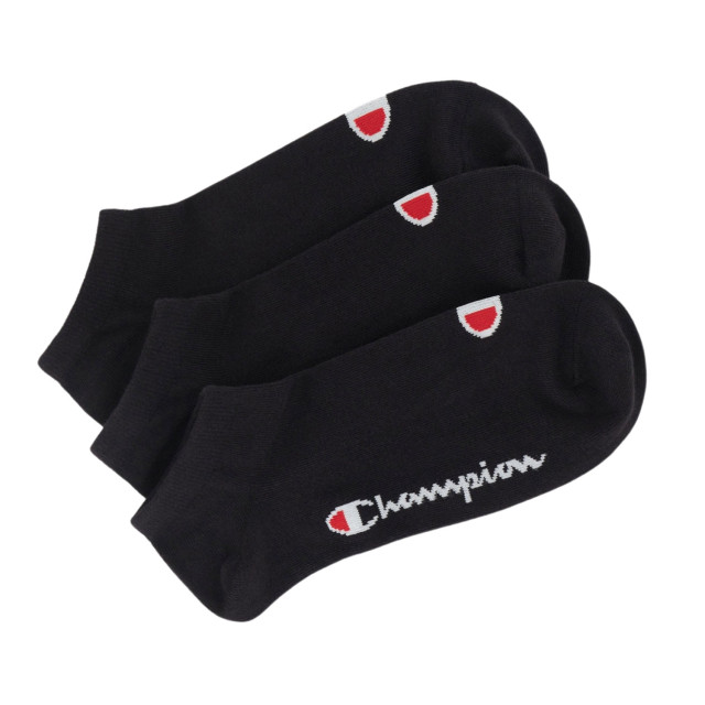 Champion Unisex volwassenen logo sokken (pak van 3) UTMR376_black large