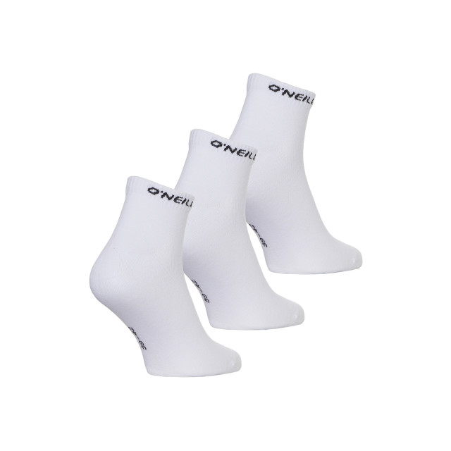 O'Neill Heren / dames enkelsokken quarter sokken 9-pack wit/zwart 750003-9P-ZWART/WIT large