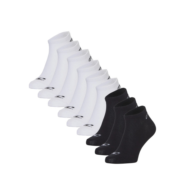 O'Neill Heren / dames sneakersokken 9-pack wit/zwart 730003-9P-WIT/ZWART-39 large