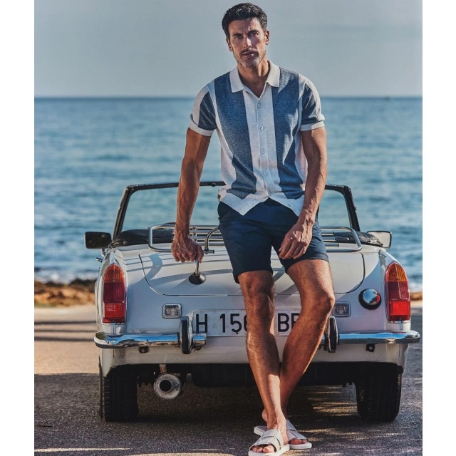 Blue Industry De knitted doorknoop polo | KBIS25-M16 large