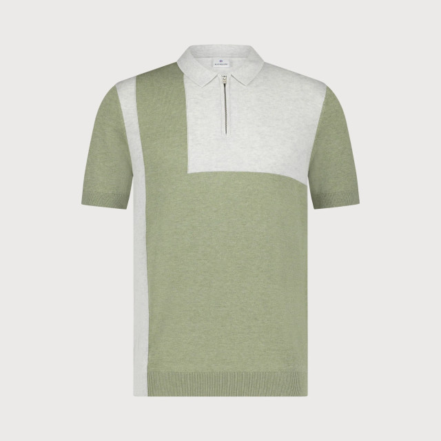 Blue Industry De grafische polo met ritssluiting | KBIS25-M19 large