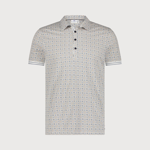Blue Industry De microprint polo | KBIS25-M35 large