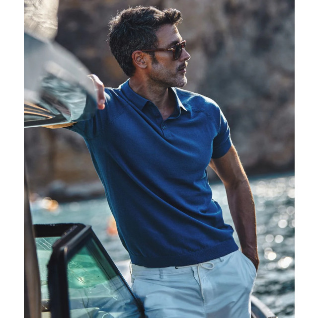 Blue Industry De basic knitted polo | KBIS25-M18 large