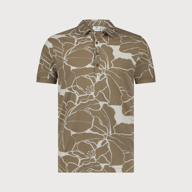 Blue Industry De bloemdessin polo | KBIS25-M36 large