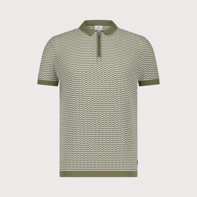 Blue Industry Gebreide polo met ritssluiting | KBIS25-M21 large