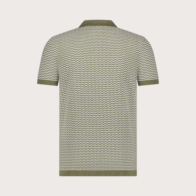 Blue Industry Gebreide polo met ritssluiting | KBIS25-M21 large