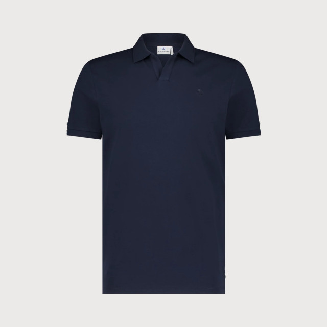 Blue Industry De v-hals polo | KBIS25-M38 large