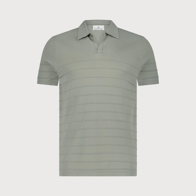 Blue Industry De knitted v-hals polo | KBIS25-M7 large
