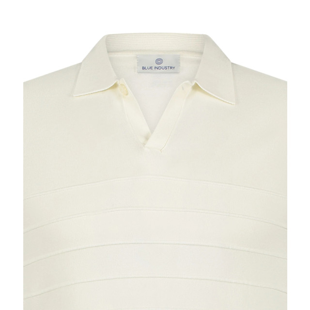 Blue Industry De knitted v-hals polo | KBIS25-M7 large
