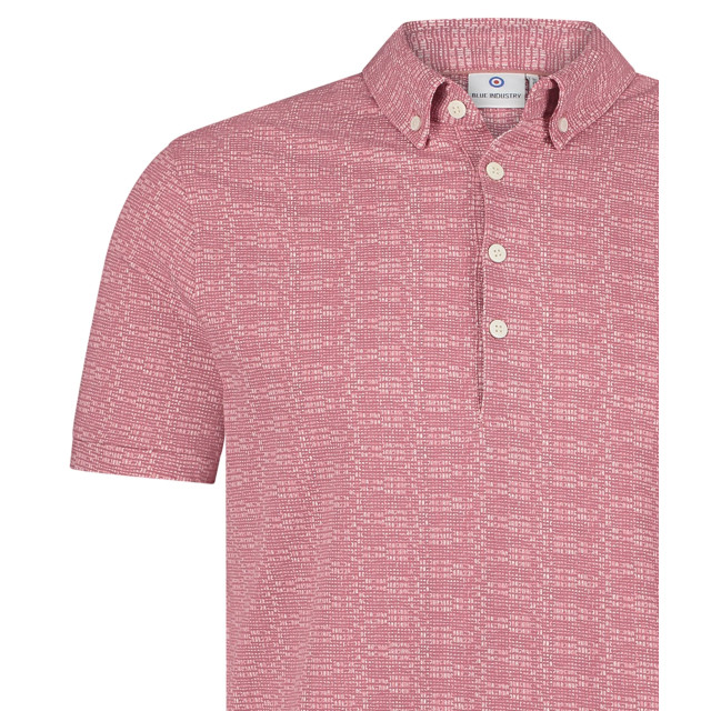 Blue Industry Polo met mini design | KBIS25-M39 large