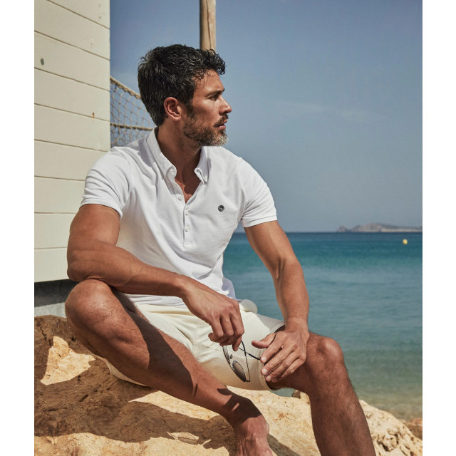 Blue Industry Button-down polo | KBIS23-M25 large