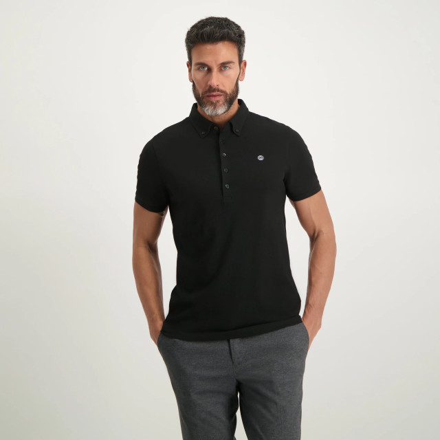 Blue Industry Button-down polo | KBIS23-M25 large