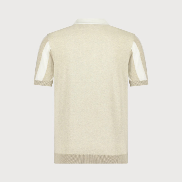 Blue Industry De gestreepte polo met ritssluiting | KBIS25-M14 large