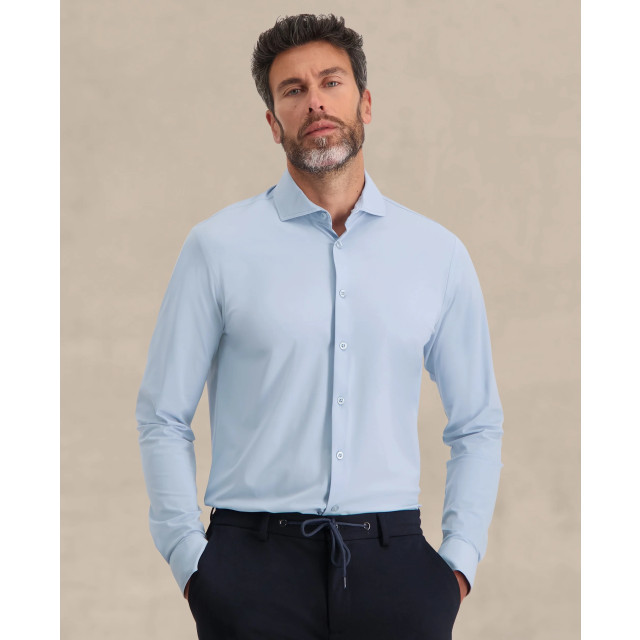 Blue Industry Lounge jersey overhemd | 2191.22-BLUE large