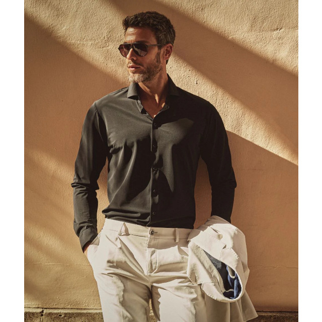 Blue Industry Lounge jersey overhemd | 2191.22-BLACK large