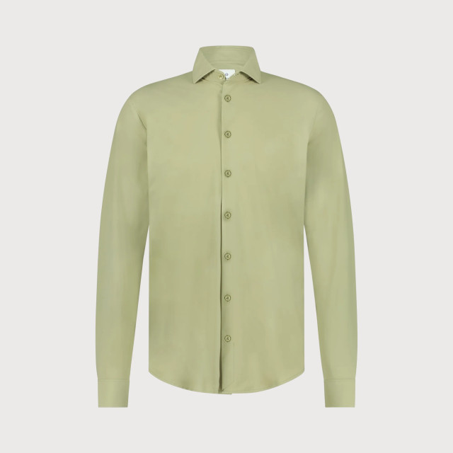 Blue Industry Lounge jersey overhemd | 2191.22-KHAKI large