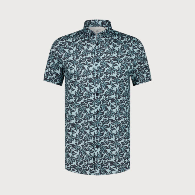Blue Industry All-over print korte mouw overhemd | 4132.41-OCEAN large