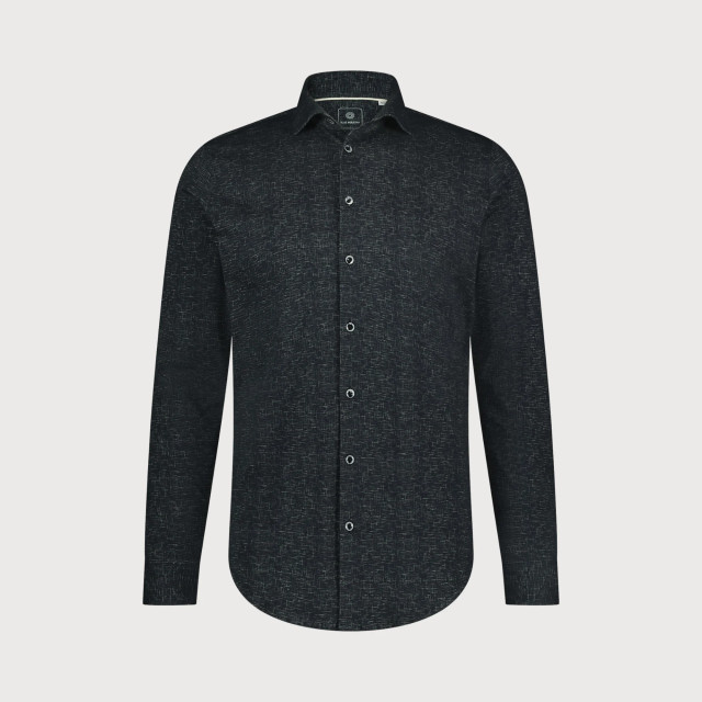 Blue Industry Melange effect overhemd | 4217.42-BLACK large