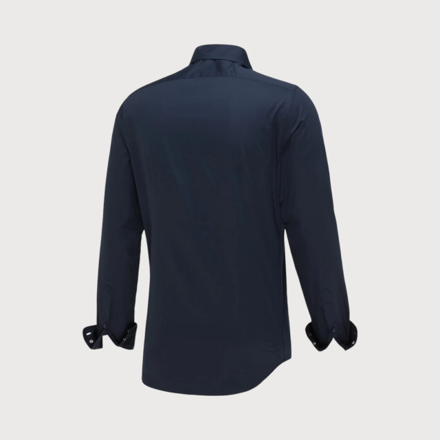 Blue Industry Shirt satin | NICK 1002-NAVY large