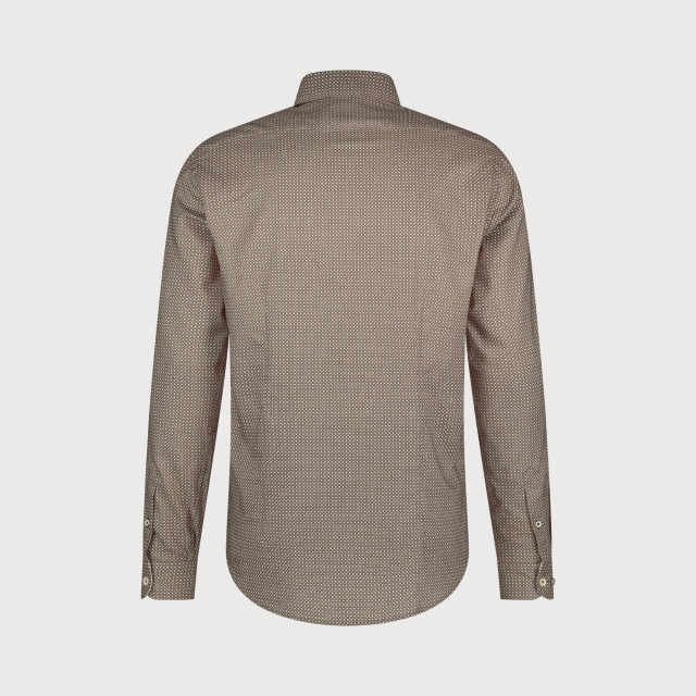 Blue Industry Luxe overhemd met mini dessin | 4211.42-BROWN large
