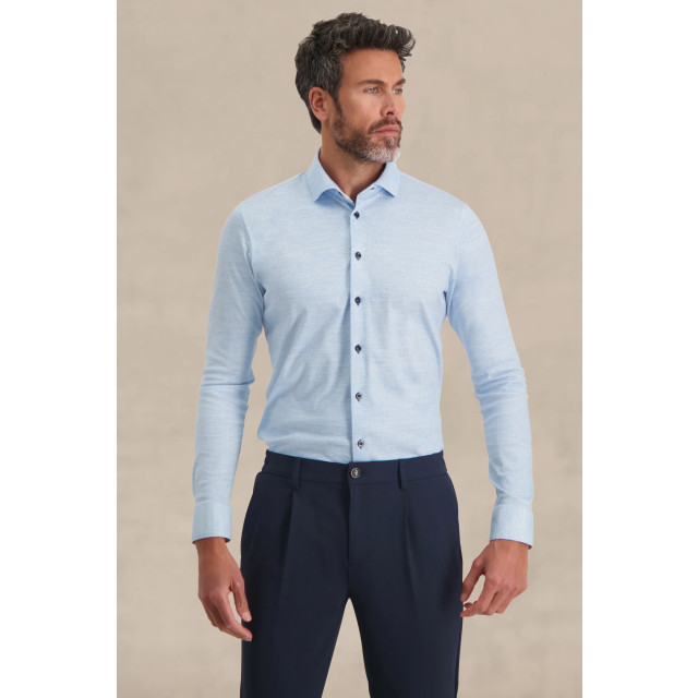 Blue Industry Casual knitted shirt | 3120.32-BLUE large