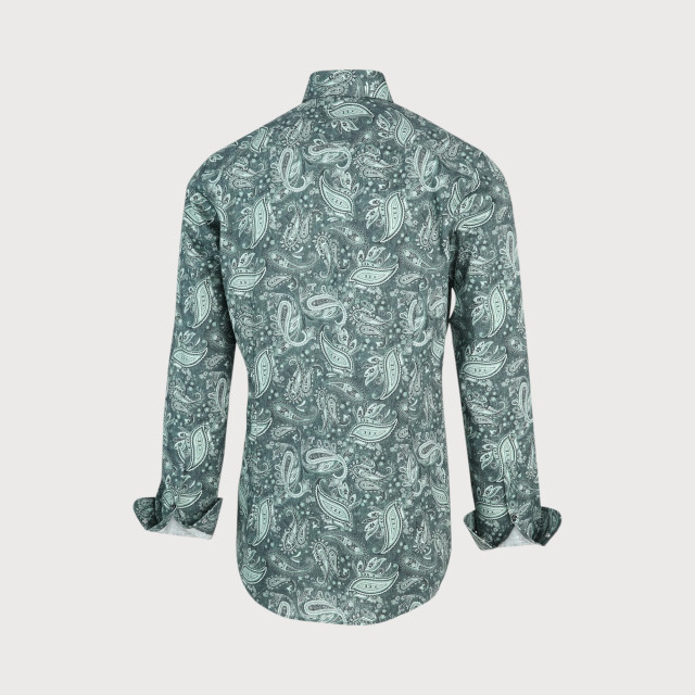 Blue Industry Groen paisley print overhemd | 2165.22-GREEN large