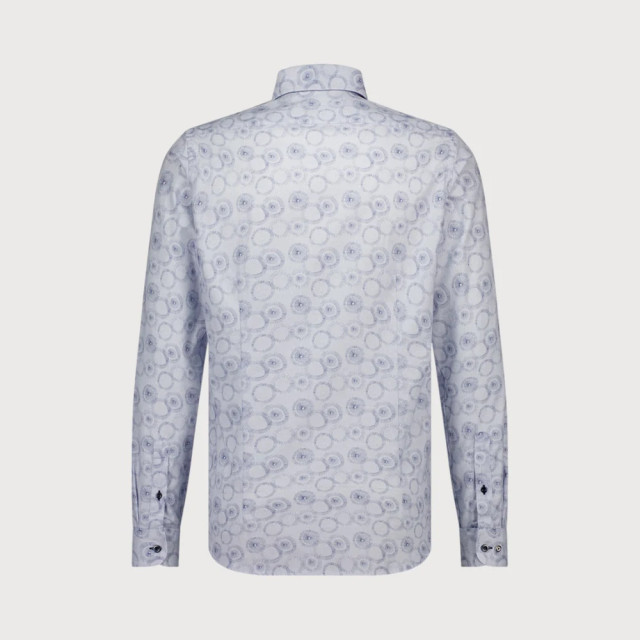 Blue Industry Grafisch stretch overhemd | 4124.41-BLUE large