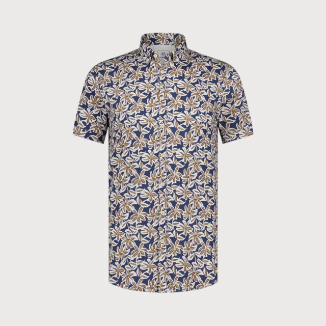 Blue Industry All-over print korte mouw overhemd | 4132.41-KOBALT large