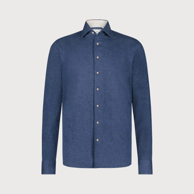 Blue Industry Het casual linnen overhemd | 5111.51-NAVY large