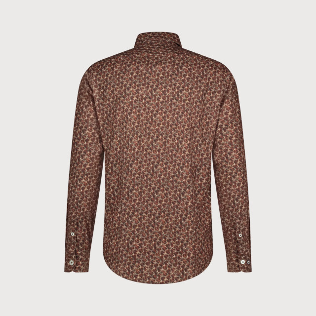 Blue Industry Grafisch print overhemd | 4209.42-BROWN large