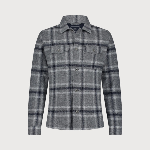 Blue Industry Ruitmotief wolmenging overshirt | NAPOLIW24-M4 large