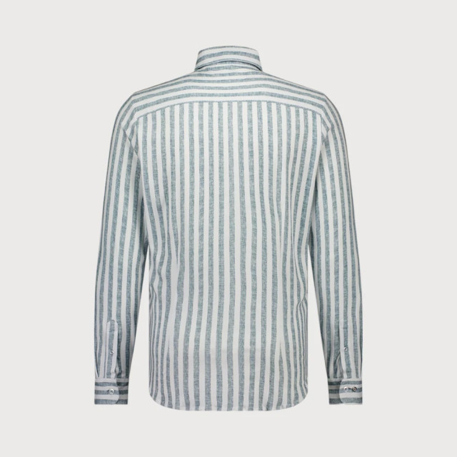 Blue Industry Streepmotief jersey overhemd | 4108.41-OCEAN large