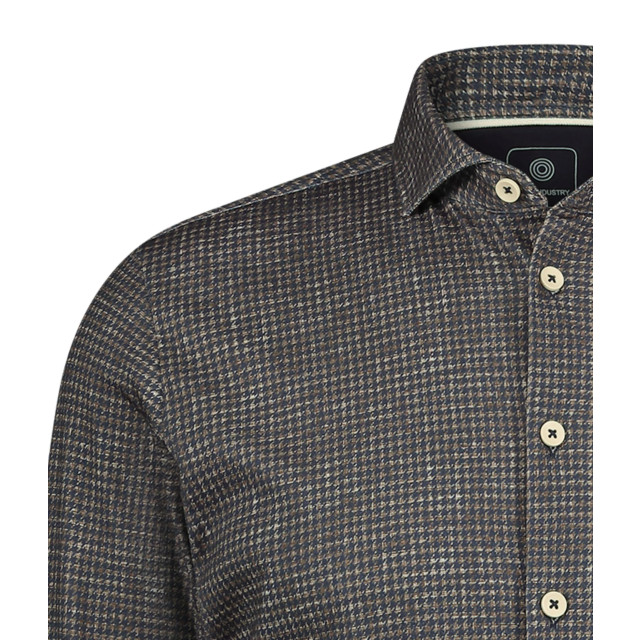 Blue Industry Mini-ruit overhemd | 4223.42-BROWN large