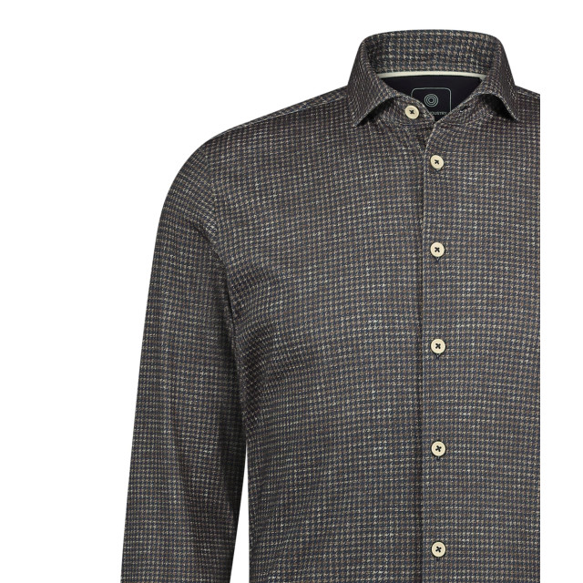 Blue Industry Mini-ruit overhemd | 4223.42-BROWN large