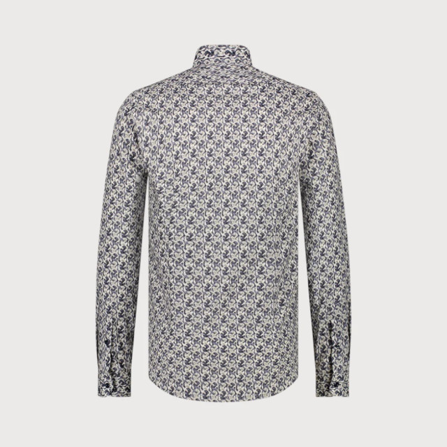 Blue Industry Katoenen print overhemd | 3118.32-NAVY large