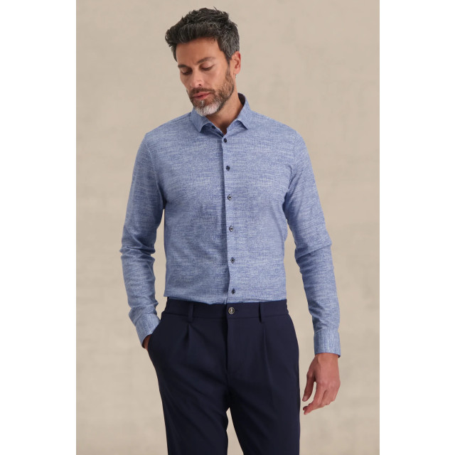 Blue Industry Casual knitted shirt | 3120.32-DENIM large