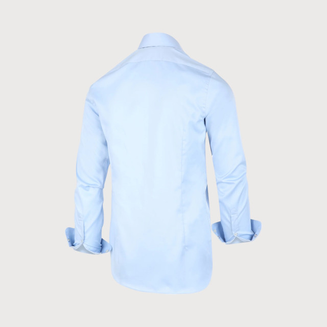 Blue Industry Shirt satin | NICK 1002-BLUE large