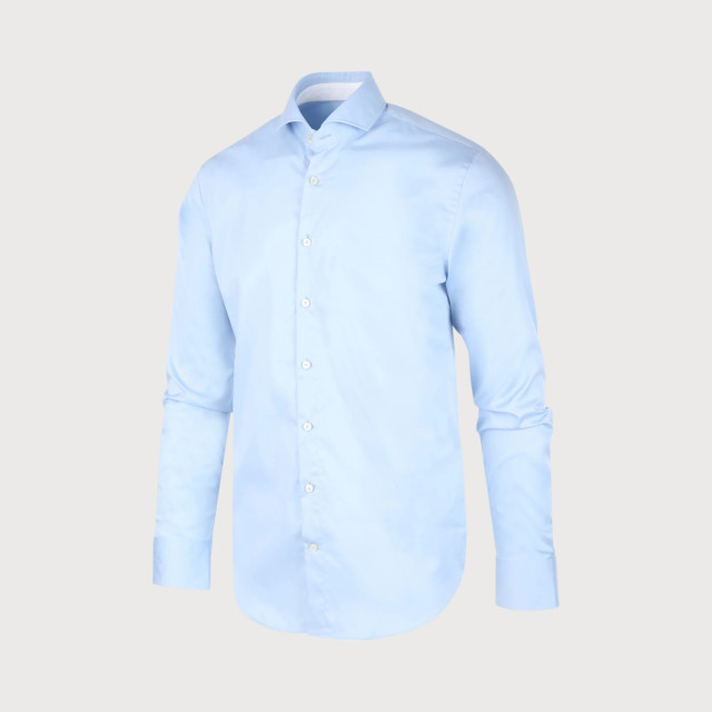 Blue Industry Shirt satin | NICK 1002-BLUE large