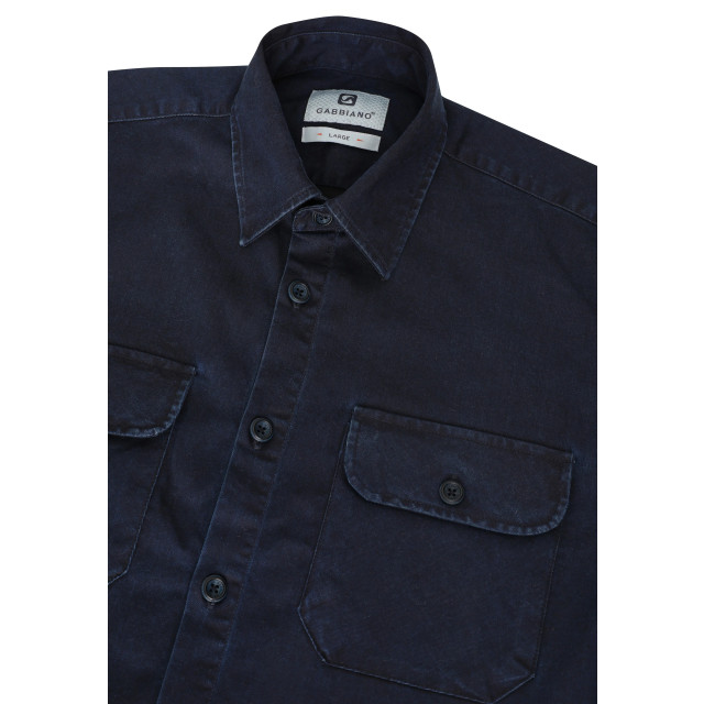 Gabbiano Heren overshirt 335238 901 navy denim Gabbiano Overhemd 335238 901NavyDenim large