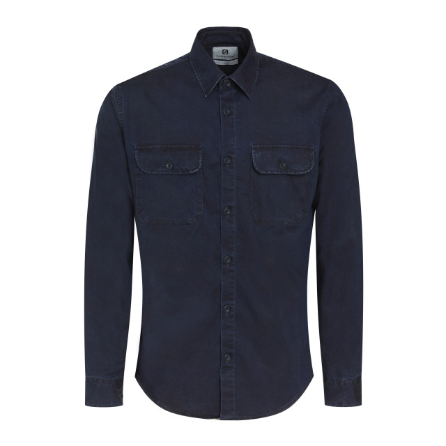 Gabbiano Heren overshirt 335238 901 navy denim Gabbiano Overhemd 335238 901NavyDenim large