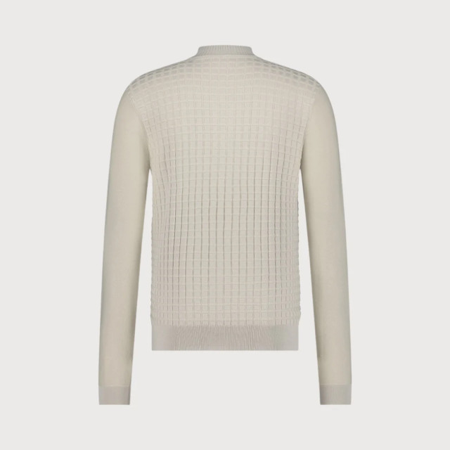 Blue Industry Structuur gebreid rits vest | KBIW23-M3 large
