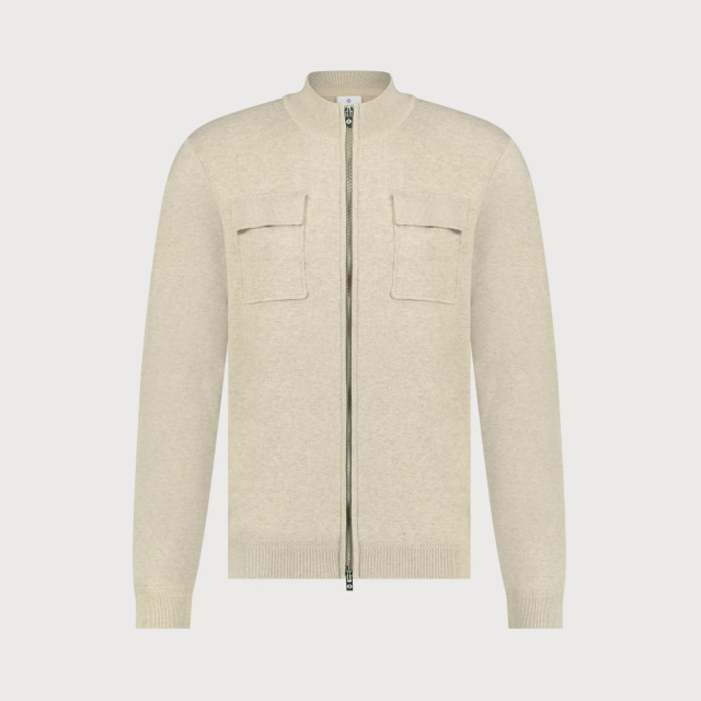 Blue Industry Gebreid rits vest | KBIW23-M1 large
