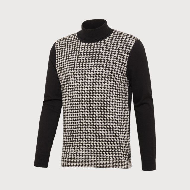 Blue Industry Koltrui met pied de poule motief | KBIW22-M25 large