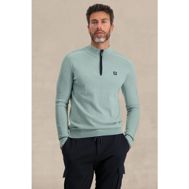 Blue Industry Cashmere blend half-zip trui | KBIW23-M13 large