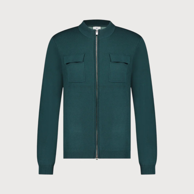 Blue Industry Gebreid rits vest | KBIW23-M1 large