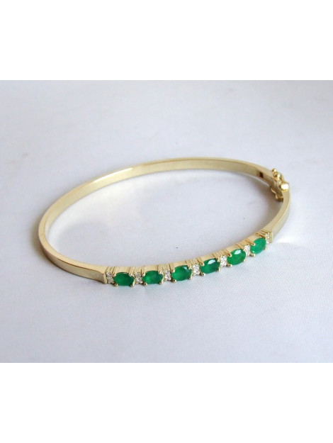 Atelier Christian Gouden armband met smaragd en diamanten 347L08-8287AC large