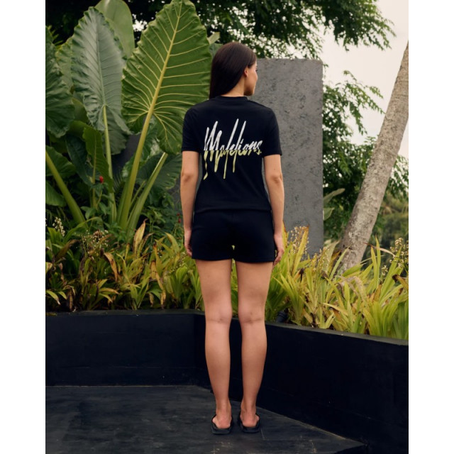 Malelions Women kiki shorts black/matcha md3-ss25-09-744 Malelions Malelions Women Kiki Shorts Black/Matcha md3-ss25-09-744 large