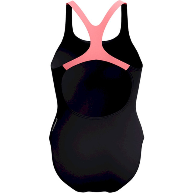Speedo eco medley logo medalist 1p bla/ora wedstrijd badpak dames oranje-zwart 068131_479-44 large