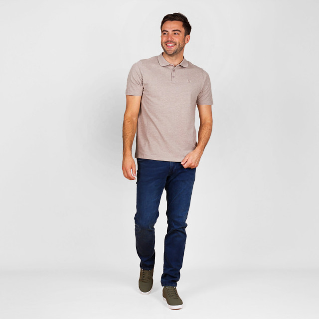 Q1905 Polo shirt willemsdorp zand melange QM2653935-842-1 large