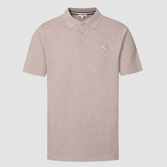 Q1905 Polo shirt willemsdorp zand melange QM2653935-842-1 large
